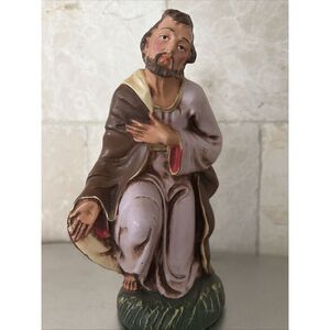 Vintage JOSEPH Paper Mache Christmas Nativity Set Figure Replacement  7" Italy‎